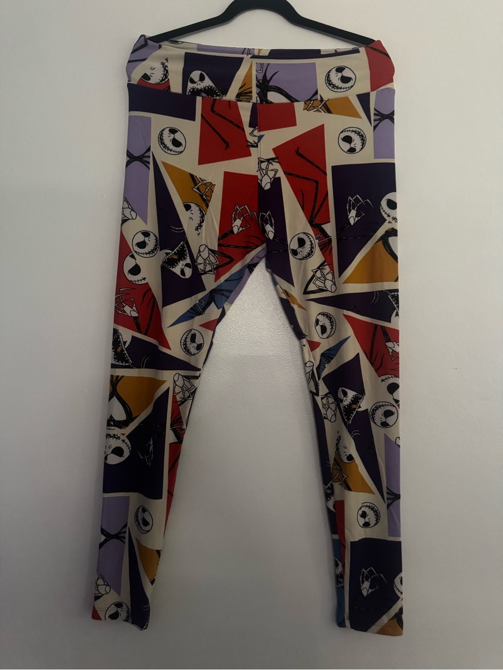Lularoe The Nightmare before Christmas Jack Geometric Leggings in Multi-Color